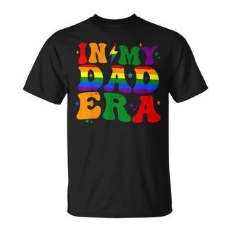 Groovy In My Dad Era Pride Month Lgbtq Fathers Day For Mens T-Shirt - Thegiftio UK