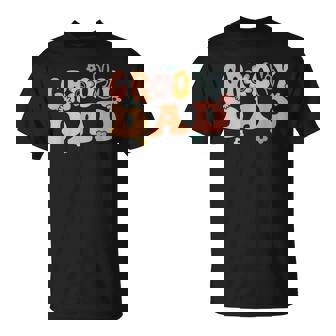 Groovy Dad Retro Father Matching Family 1St Birthday Party T-Shirt - Monsterry