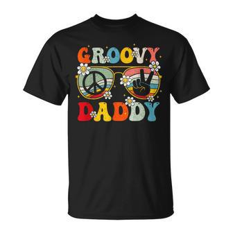 Groovy Daddy Retro Matching Family 60S 70S Dad Father’S Day T-Shirt - Thegiftio UK