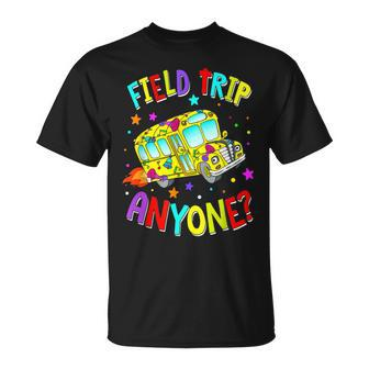 Groovy Field Fun Day Trip Anyone School Bus Driver T-Shirt | Mazezy AU