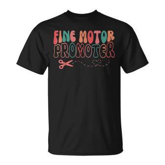 Groovy Fine Motor Promoter Occupational Therapy Ot Therapist T-Shirt - Monsterry