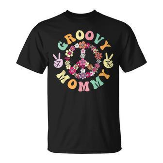 Groovy Mommy Retro Dad Matching Family 1St Birthday Party T-Shirt | Mazezy AU
