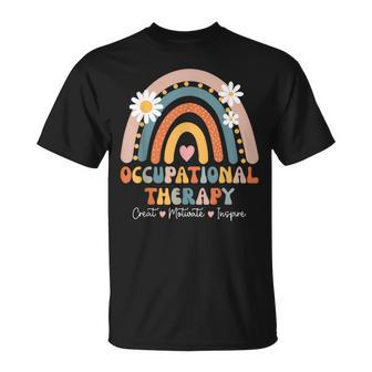 Groovy Occupational Therapy Therapists Happy Ot Month T-Shirt - Seseable