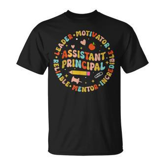 Groovy School Assistant Principal Teacher Appreciation T-Shirt - Seseable