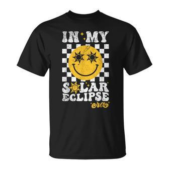 Groovy In My Solar Eclipse Era Retro Solar Eclipse 2024 T-Shirt | Mazezy