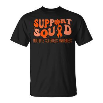 Groovy Support Squad Ms Multiple Sclerosis Awareness T-Shirt | Mazezy UK