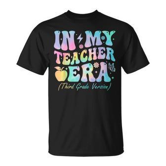 Groovy In My Teacher Era Third Grade Version 3Rd Grade T-Shirt - Monsterry