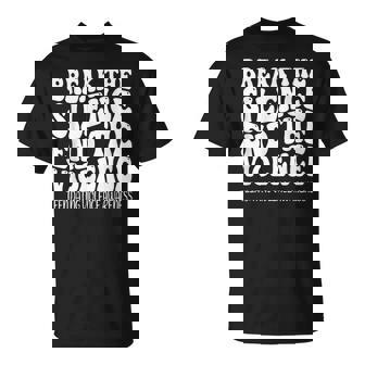 Groovy We Wear Orange N Dating Violence Awareness T-Shirt | Mazezy