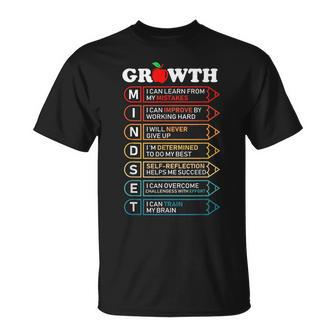 Growth Mindset Definition Motivational Quote Classroom T-Shirt - Monsterry AU