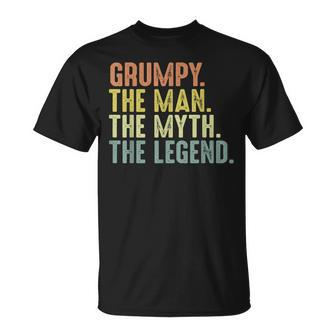 Grumpy Fathers Day Grumpy Myth Legend T-Shirt - Monsterry UK