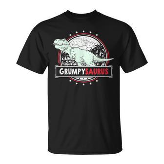 Grumpysaurus T-Rex For Grumpy Fathers Day T-Shirt - Monsterry DE