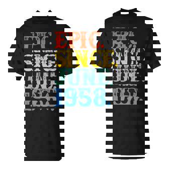 Grunge Epic Since June 1958 Birth Year Born Legendary Gifts T-Shirt - Thegiftio UK