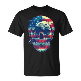 Grunt Patriotic American Bald Eagle Rock Style T-Shirt - Monsterry DE