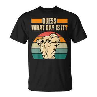Guess What Day Is It Camel Hump Day Camel Wednesday T-Shirt - Monsterry