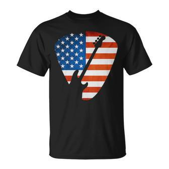 Guitar Bass Flag T-Shirt | Mazezy