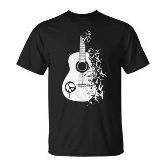 Guitar Classic Bird T-Shirt | Mazezy