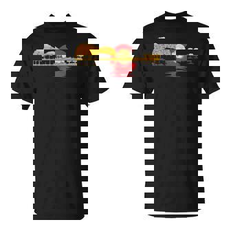 Guitar Lake Shadow Love Guitar Colorado Flag T-Shirt | Mazezy