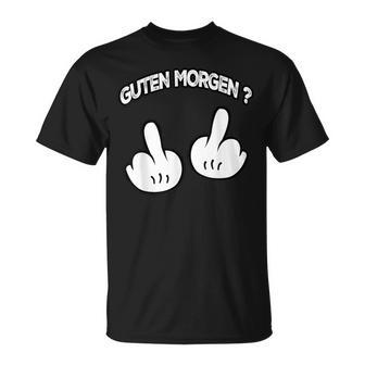 Guten Morgen Schlafmütze Morgenmuffel Langschläfer T-Shirt - Seseable