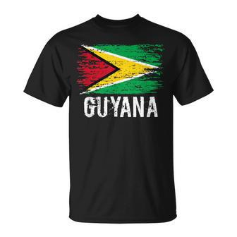 Guyanese Flag Pride Vintage Guyanese Root Guyana T-Shirt - Monsterry CA