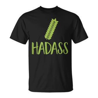 Hadass Sukkot 4 Species Jewish Holiday Cool Humor Novelty T-Shirt - Monsterry