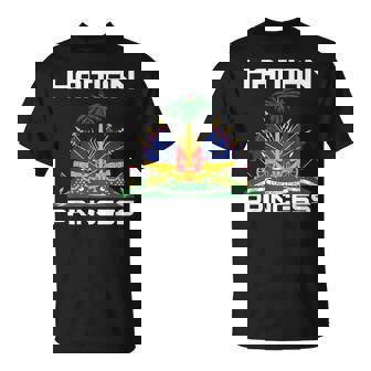 Haitian Princess Melanin Haiti Flag Princess Crown T-Shirt - Seseable
