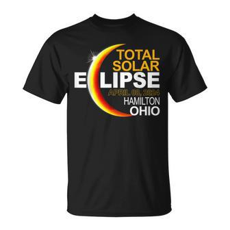 Hamilton Ohio Total Solar Eclipse April 8 2024 T-Shirt - Monsterry DE
