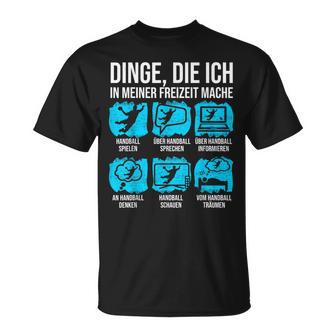 Handball Dinge Die Ich In Meiner Freizeit Mache T-Shirt - Geschenkecke