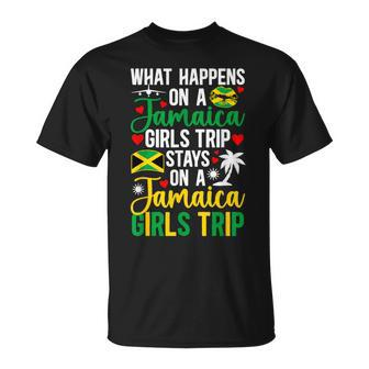 What Happens On Jamaica Girls Trip Stays On Jamaica Trip T-Shirt - Monsterry DE