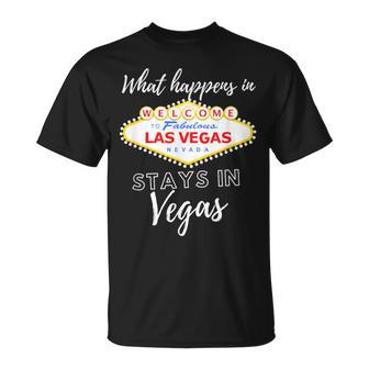 What Happens In Vegas Sin City Las Vegas T-Shirt - Seseable
