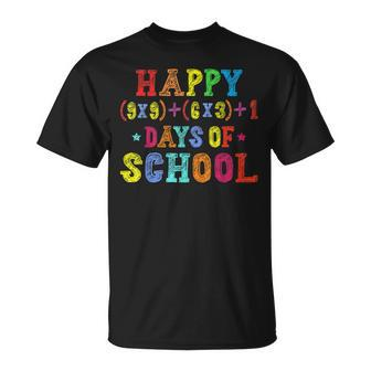 Happy 100 Days Of School Math Formula 100Th Day Teacher T-Shirt - Monsterry