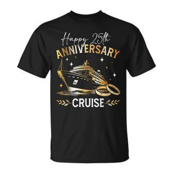 Happy 25Th Anniversary Cruise Wedding Matching T-Shirt - Seseable