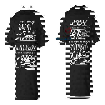 Happy 25Th Anniversary Cruise Wedding Anniversary T-Shirt - Monsterry