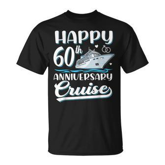 Happy 60Th Anniversary Cruise Wedding 60 Years Old Couples T-Shirt - Seseable
