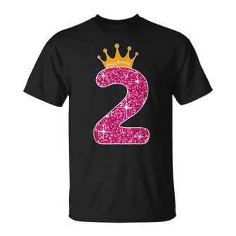 Happy Birthday 2 Years Of Being Awesome 2Nd Birthday Girl T-Shirt - Thegiftio UK