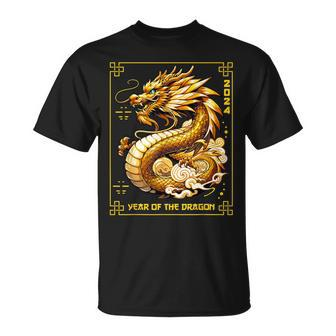 Happy Chinese New Year 2024 Lunar New Year Dragon Red T-Shirt | Mazezy