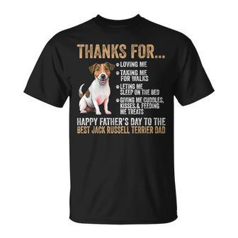 Happy Father’S Day To The Best Jack Russell Terrier Dad T-Shirt - Thegiftio UK