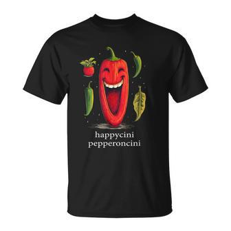 Happy Joyful Italian Hot Pepperoncini Farmer Capsicologist T-Shirt - Monsterry