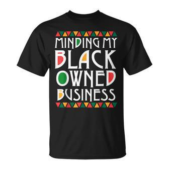 Happy Junenth 1865 Minding My Black Owned Business Retro T-Shirt - Monsterry