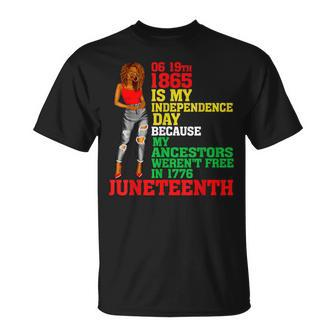 Happy Junenth Is My Independence Day Free Black Women T-Shirt - Monsterry AU