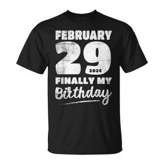 Happy Leap Day My Birthday Leap Year February 29Th T-Shirt - Monsterry