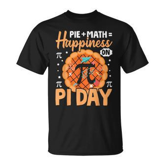 Happy Pi Day 314 Pi Pie Math Happiness On Pi Day T-Shirt - Seseable