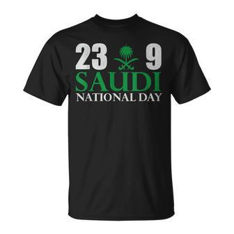 Happy Saudi Arabia Tree Swords National Day T-Shirt - Monsterry AU