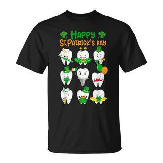 Happy St Patrick Day Dental Saint Paddys Th Irish Dentist T-Shirt - Thegiftio