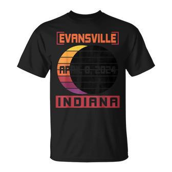 Happy Total Solar Eclipse In Evansville Indiana April 8 2024 T-Shirt | Mazezy DE