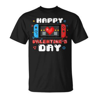 Happy Valentines Day Video Game Controller Heart Toddler Boy T-Shirt - Seseable