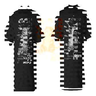 Harajuku Sushi Cat Japanese Kawaii Sushi Cat Tokyo T-Shirt | Mazezy