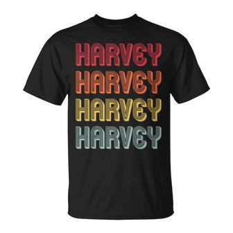 Harvey Surname Retro Vintage 80S Birthday Reunion T-Shirt - Monsterry