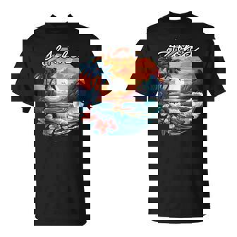 Hawaii Island Sunset Feel Aloha Flower Spirit Aloha Hawaii T-Shirt - Thegiftio