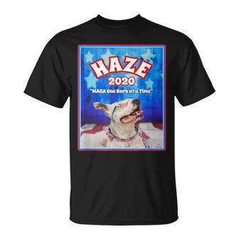Haze 2020 Pit Bull Dog American Flag Graphics T-Shirt - Monsterry