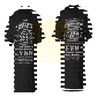 Hecho En 1984 Cumpleaños 40 Años Siendo Una Leyenda Camiseta unisex - Regaloses